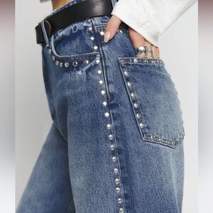 Reformation Studded Cary Jeans